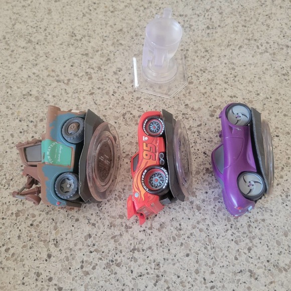 CARS DISNEY INFINITY LOT 4 Bundle Figure Characters+Crystal - Picture 5 of 9